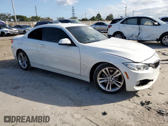 2016 BMW 4 Series 428i with VIN WBA3V7C57G5A27594, listed as a Copart auction lot 87968815 with 55,058 mi miles and Salvage title. Bid and sale history available at DreamBid. Image 4.