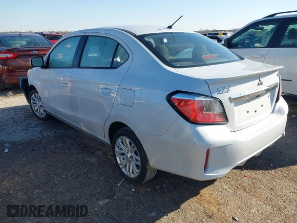 2023 Mitsubishi Mirage ES с VIN ML32FUFJ5PHF03197, выставлен на аукционе IAAI как лот 41733738 с пробегом 33 377 миль миль и . История ставок и продаж доступна на DreamBid. Изображение 3.