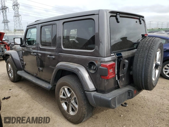 2018 Jeep Wrangler Unlimited Sahara with VIN 1C4HJXEN7JW295223, listed as a Copart auction lot 57385265 with 29,662 mi miles and Salvage title. Bid and sale history available at DreamBid. Image 2.