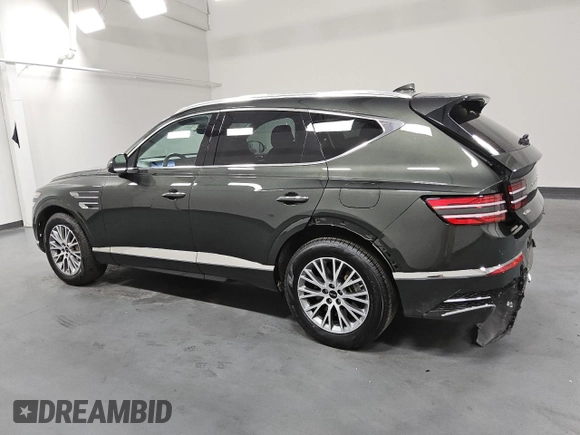 2025 Genesis GV80 Standard with VIN KMUHFESB8SU236496, listed as a Copart auction lot 64112645 with 14,668 mi miles and Clean title. Bid and sale history available at DreamBid. Image 2.