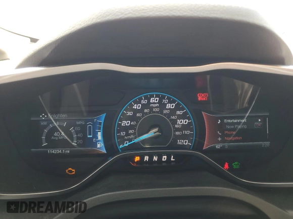2014 Ford C-Max SEL with VIN 1FADP5BU6EL521326, listed as a Copart auction lot 47449925 with 114,234 mi miles and Salvage Title. Bid and sale history available at DreamBid. Image 9.