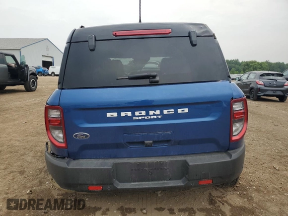 2024 Ford Bronco Sport Badlands z VIN 3FMCR9D9XRRF71875, wystawiony jako Copart lot #59105615 z przebiegiem 2 164 mil mil oraz Szkoda całkowita • Salvage title. Historia ofert i sprzedaży dostępna na DreamBid. Obrazek 6.