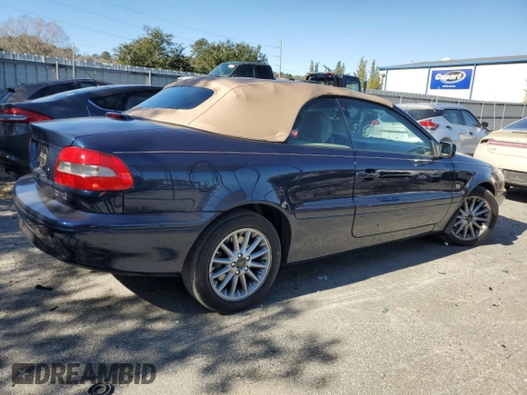 2000 Volvo C70 with VIN YV1NC56D1YJ010900, listed as a Copart auction lot 89138035 with 58,469 mi miles and Salvage Title. Bid and sale history available at carsss.com. Image 3.
