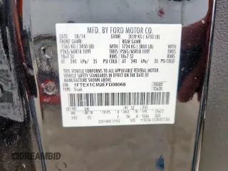 2014 Ford F-150 XL с VIN 1FTEX1CM2EFD08068, выставлен на аукционе Copart как лот 63502095 с пробегом Не указан миль и Списание • Salvage title. История ставок и продаж доступна на DreamBid. Изображение 12.