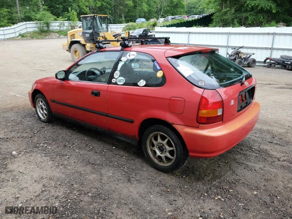 1996 Honda Civic DX with VIN 2HGEJ6348TH125852, listed as a Copart auction lot 87157804 with 93,357 mi miles and Non Repairable. Bid and sale history available at carsss.com. Image 2.