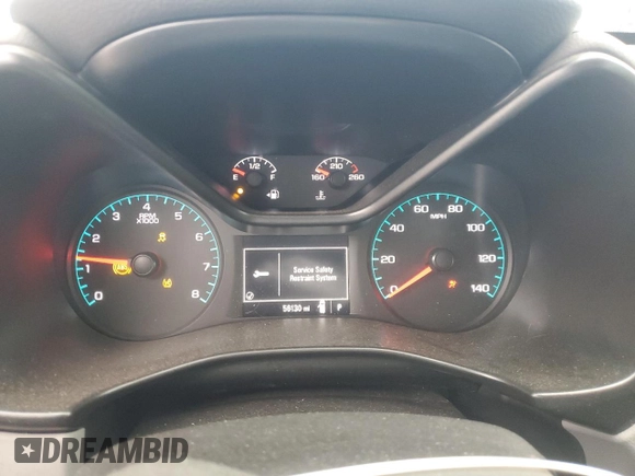 2021 Chevrolet Colorado 2WD Work Truck with VIN 1GCGSBEA8M1142022, listed as a Copart auction lot 51664265 with 56,130 mi miles and Salvage title. Bid and sale history available at DreamBid. Image 9.