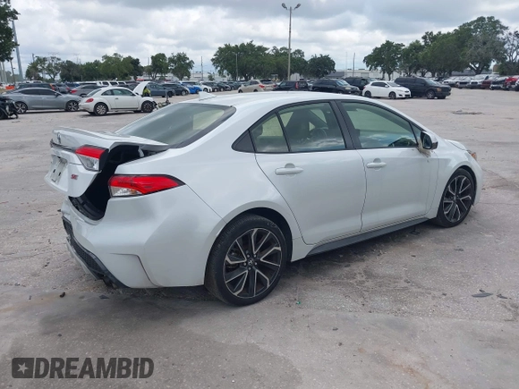 2022 Toyota Corolla SE with VIN JTDS4MCE1N3507216, listed as a IAAI auction lot 40074846 with 68,809 mi miles. Bid and sale history available at carsss.com. Image 4.