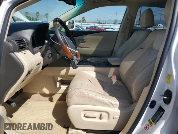 2010 Lexus RX 350 with VIN JTJZK1BA3A2405351, listed as a Copart auction lot 49899135 with 258,225 mi miles and Salvage Title. Bid and sale history available at DreamBid. Image 7.