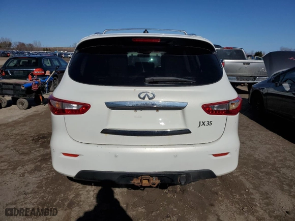2013 Infiniti JX35 with VIN 5N1AL0MM4DC333567, listed as a Copart auction lot 51448555 with 155,784 mi miles and Clean Title. Bid and sale history available at carsss.com. Image 6.