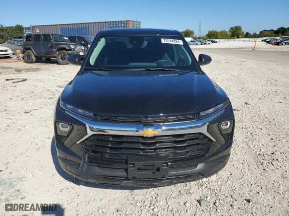 2024 Chevrolet TrailBlazer LS with VIN KL79MMSL7RB215450, listed as a Copart auction lot 73574824 with 1,180 mi miles and Salvage Title. Bid and sale history available at carsss.com. Image 5.