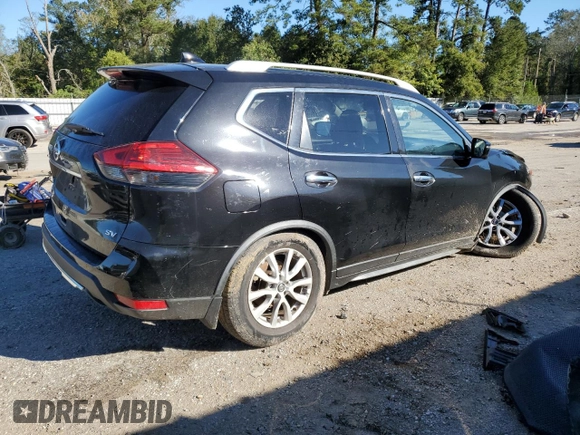 2017 Nissan Rogue SV with VIN JN8AT2MT2HW405155, listed as a Copart auction lot 81108324 with 109,124 mi miles and Salvage Title. Bid and sale history available at carsss.com. Image 3.