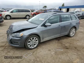 2015 Volkswagen Golf SportWagen TDI SE with VIN 3VWFA7AU7FM510477, listed as a Copart auction lot 53312575 with 142,702 mi miles and Clean Title. Bid and sale history available at carsss.com. Image 1.