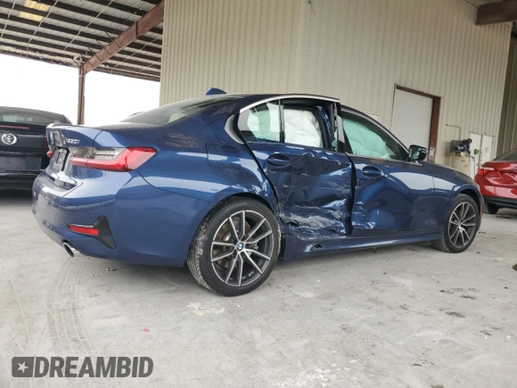 2021 BMW 3 Series 330i with VIN 3MW5R1J07M8B86693, listed as a Copart auction lot 59595985 with 43,852 mi miles and Salvage title. Bid and sale history available at DreamBid. Image 3.
