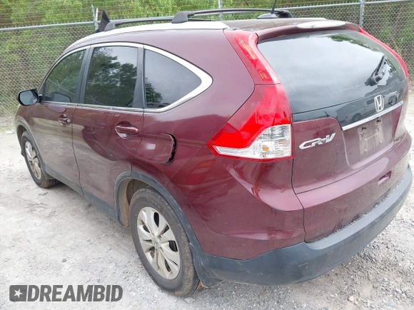 2013 Honda CR-V EX-L with VIN 5J6RM3H79DL049209, listed as a IAAI auction lot 41954539 with 298,085 mi miles and . Bid and sale history available at DreamBid. Image 3.