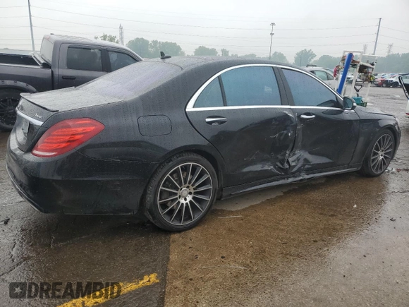 2015 Mercedes-Benz S 550 with VIN WDDUG8FB8FA080564, listed as a Copart auction lot 59887535 with 107,267 mi miles and Clean title. Bid and sale history available at DreamBid. Image 3.