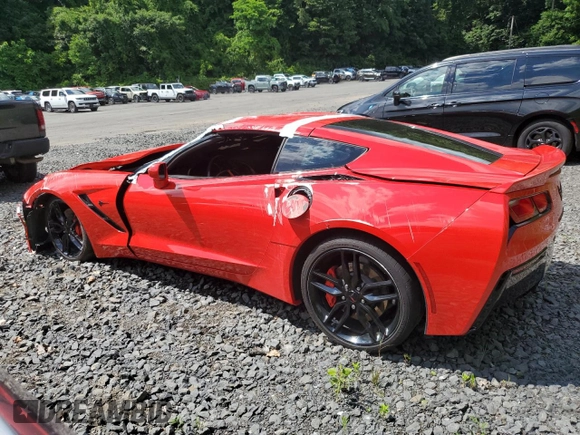2019 Chevrolet Corvette 1LT с VIN 1G1YB2D74K5109933, выставлен на аукционе Copart как лот 64104535 с пробегом 21 625 миль миль и Списание • Salvage title. История ставок и продаж доступна на DreamBid. Изображение 2.