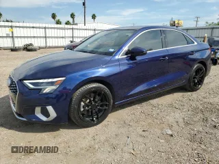 2022 Audi A3 Premium Plus with VIN WAUHUDGY9NA086627, listed as a Copart auction lot 73651844 with 42,778 mi miles and Salvage Title. Bid and sale history available at carsss.com. Image 1.