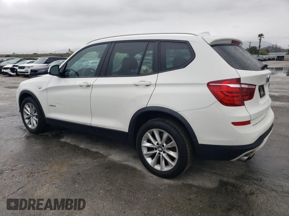 2017 BMW X3 xDrive28i with VIN 5UXWX9C56H0T09497, listed as a Copart auction lot 48904575 with 110,950 mi miles and Salvage Title. Bid and sale history available at DreamBid. Image 2.