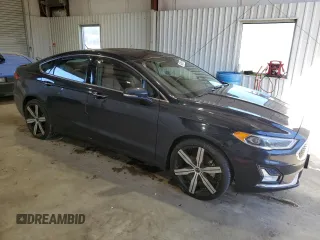 2020 Ford Fusion Titanium with VIN 3FA6P0SU0LR105007, listed as a Copart auction lot 46318815 with 79,383 mi miles and Salvage title. Bid and sale history available at DreamBid. Image 4.