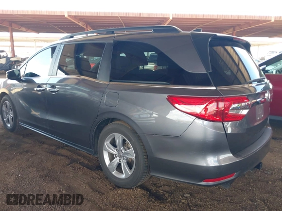 2019 Honda Odyssey EX z VIN 5FNRL6H55KB029225, wystawiony jako IAAI lot #42414004 z przebiegiem 71 265 mil mil oraz . Historia ofert i sprzedaży dostępna na DreamBid. Obrazek 3.