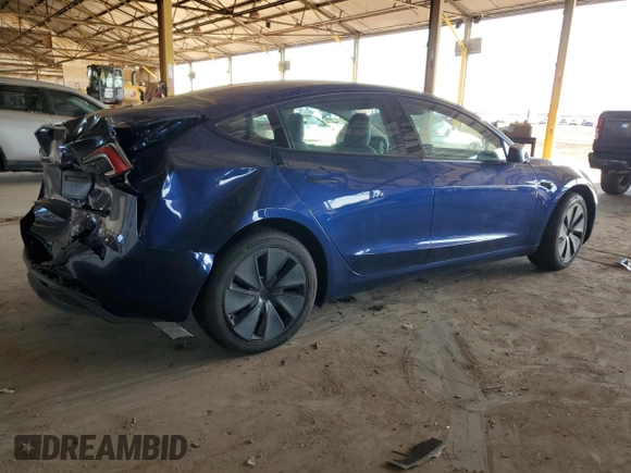 2025 Tesla Model 3 Long Range with VIN 5YJ3E1EA7SF880270, listed as a Copart auction lot 49733925 with 7,542 mi miles and Salvage Title. Bid and sale history available at DreamBid. Image 3.