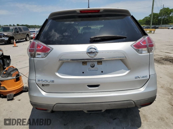 2015 Nissan Rogue SL with VIN 5N1AT2MV9FC807665, listed as a Copart auction lot 56639874 with 118,284 mi miles and Salvage Title. Bid and sale history available at DreamBid. Image 6.