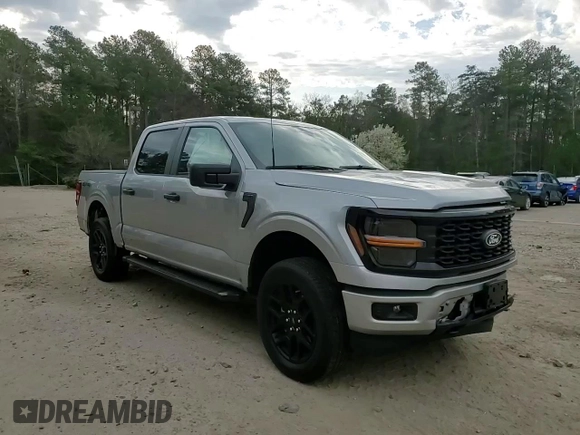 2024 Ford F-150 STX with VIN 1FTEW2LP8RKF13149, listed as a Copart auction lot 50226125 with 2,637 mi miles and Salvage Title. Bid and sale history available at carsss.com. Image 10.