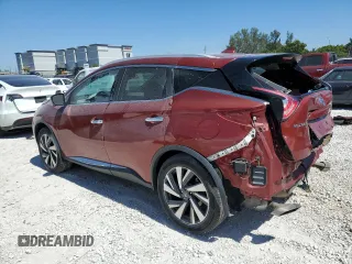 2017 Nissan Murano Platinum with VIN 5N1AZ2MG0HN124034, listed as a Copart auction lot 48555315 with 105,538 mi miles and Non Repairable. Bid and sale history available at DreamBid. Image 2.