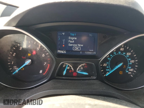 2015 Ford Escape SE with VIN 1FMCU0G7XFUC76610, listed as a Copart auction lot 48547655 with 109,901 mi miles and Salvage Title. Bid and sale history available at carsss.com. Image 9.