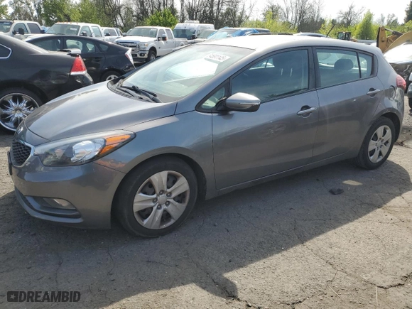 2016 Kia Forte 5-Door LX with VIN KNAFK5A85G5655836, listed as a Copart auction lot 54691145 with 93,422 mi miles and Clean Title. Bid and sale history available at carsss.com. Image 1.