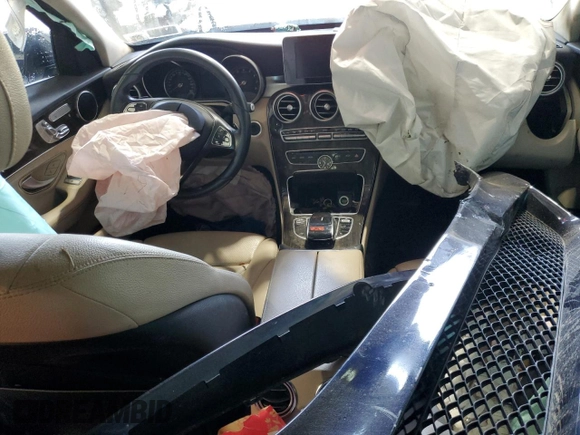 2016 Mercedes-Benz C 300 Luxury with VIN 55SWF4KB0GU102939, listed as a Copart auction lot 58472875 with Not provided miles and Clean title. Bid and sale history available at DreamBid. Image 8.