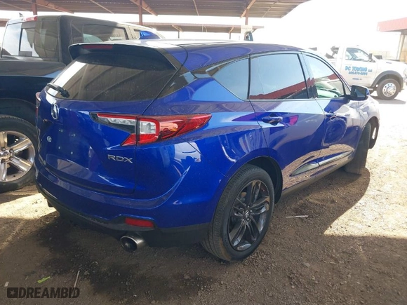2021 Acura RDX w/A-Spec Package with VIN 5J8TC1H69ML016593, listed as a IAAI auction lot 41519105 with 71,780 mi miles. Bid and sale history available at carsss.com. Image 4.