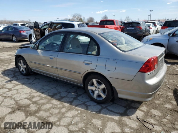 2004 Honda Civic EX with VIN 2HGES26764H529889, listed as a Copart auction lot 49139985 with 153,737 mi miles and Salvage Title. Bid and sale history available at DreamBid. Image 2.