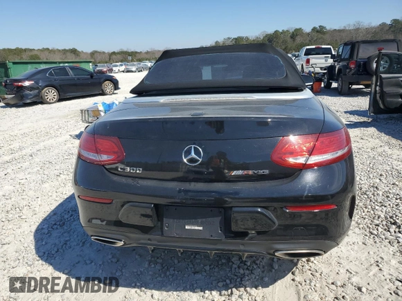 2017 Mercedes-Benz C 300 with VIN WDDWK4JB3HF541585, listed as a Copart auction lot 47326165 with 57,017 mi miles and Salvage Title. Bid and sale history available at DreamBid. Image 6.
