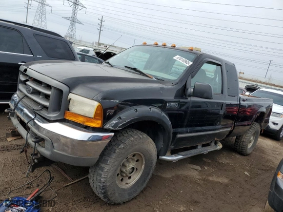 2000 Ford Super Duty F-350 SRW XL with VIN 1FTSX31L1YEA04863, listed as a Copart auction lot 47616965 with 239,016 mi miles and Clean Title. Bid and sale history available at carsss.com. Image 1.
