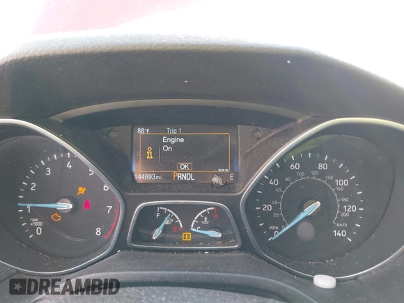 2018 Ford Focus SE with VIN 1FADP3F2XJL270365, listed as a IAAI auction lot 41745664 with 144,693 mi miles. Bid and sale history available at carsss.com. Image 7.