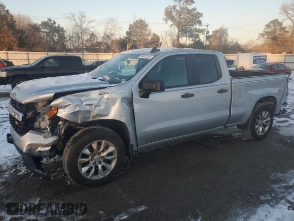 2019 Chevrolet Silverado 1500 Custom with VIN 1GCRYBEH7KZ416040, listed as a Copart auction lot 89001255 with 84,320 mi miles and Salvage Title. Bid and sale history available at DreamBid. Image 1.