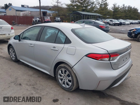 2022 Toyota Corolla LE with VIN 5YFEPMAE2NP327306, listed as a IAAI auction lot 41672881 with 38,791 mi miles and . Bid and sale history available at DreamBid. Image 3.