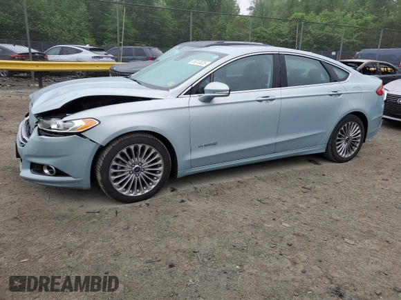 2013 Ford Fusion Titanium Hybrid with VIN 3FA6P0RU5DR368620, listed as a Copart auction lot 55013025 with 143,962 mi miles and Salvage title. Bid and sale history available at DreamBid. Image 1.