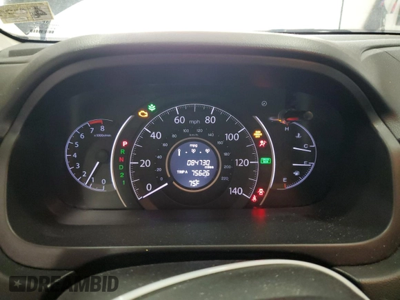 2012 Honda CR-V EX-L with VIN 5J6RM4H74CL003551, listed as a Copart auction lot 51602295 with 84,730 mi miles and Salvage Title. Bid and sale history available at carsss.com. Image 9.