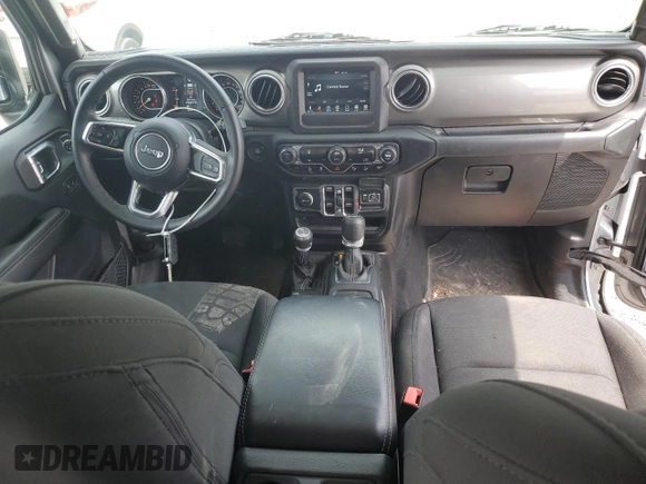 2018 Jeep Wrangler Unlimited Sahara with VIN 1C4HJXEG9JW231976, listed as a Copart auction lot 62427345 with 54,127 mi miles and Salvage title. Bid and sale history available at DreamBid. Image 8.