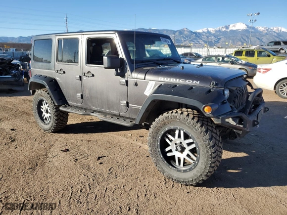 2018 Jeep Wrangler JK Unlimited Rubicon with VIN 1C4BJWFG5JL847271, listed as a Copart auction lot 80308434 with 101,375 mi miles and Salvage Title. Bid and sale history available at carsss.com. Image 4.