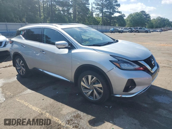 2020 Nissan Murano SL with VIN 5N1AZ2CJ3LN120680, listed as a Copart auction lot 53188185 with 47,745 mi miles and Salvage title. Bid and sale history available at DreamBid. Image 4.