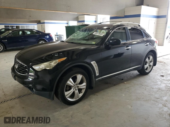 2010 Infiniti FX with VIN JN8AS1MW9AM850436, listed as a Copart auction lot 60879665 with 162,200 mi miles and Salvage title. Bid and sale history available at DreamBid. Image 1.