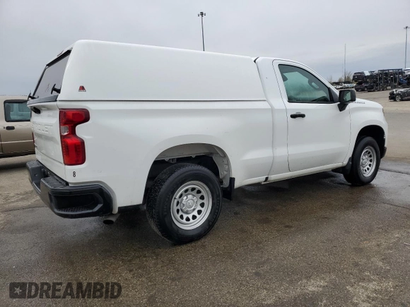 2023 Chevrolet Silverado 1500 Work Truck with VIN 3GCNAAEK4PG362843, listed as a Copart auction lot 52376485 with 55,552 mi miles and Clean Title. Bid and sale history available at carsss.com. Image 3.