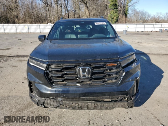 2025 Honda Pilot TrailSport with VIN 5FNYG1H61SB007167, listed as a Copart auction lot 49673565 with 8,507 mi miles and Salvage Title. Bid and sale history available at carsss.com. Image 5.