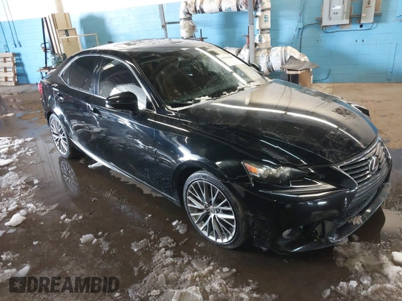 2014 Lexus IS 250 with VIN JTHCF1D21E5013877, listed as a IAAI auction lot 41529689 with 84,433 mi miles. Bid and sale history available at carsss.com. Image 1.