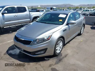 2013 Kia Optima LX with VIN KNAGM4A74D5423255, listed as a IAAI auction lot 42065230 with 116,589 mi miles. Bid and sale history available at carsss.com. Image 17.