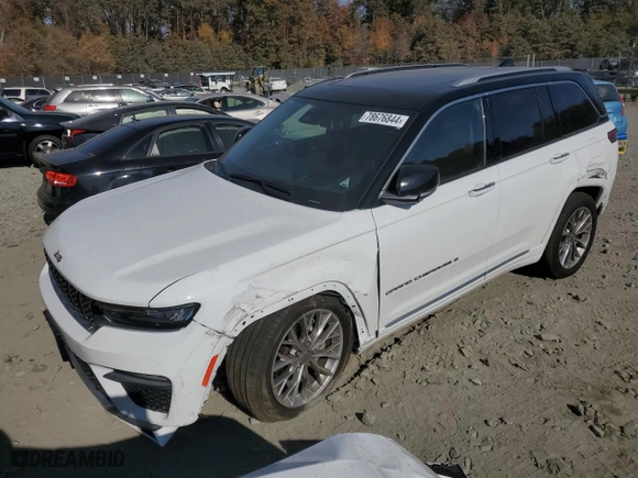 2023 Jeep Grand Cherokee Summit with VIN 1C4RJHEG4P8769069, listed as a Copart auction lot 78676844 with 17,909 mi miles and Salvage Title. Bid and sale history available at carsss.com. Image 1.