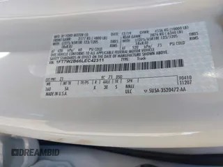 2020 Ford F-250 XL z VIN 1FT7W2B66LEC42311, wystawiony jako IAAI lot #41262022 z przebiegiem Nie podano mil oraz . Historia ofert i sprzedaży dostępna na DreamBid. Obrazek 9.